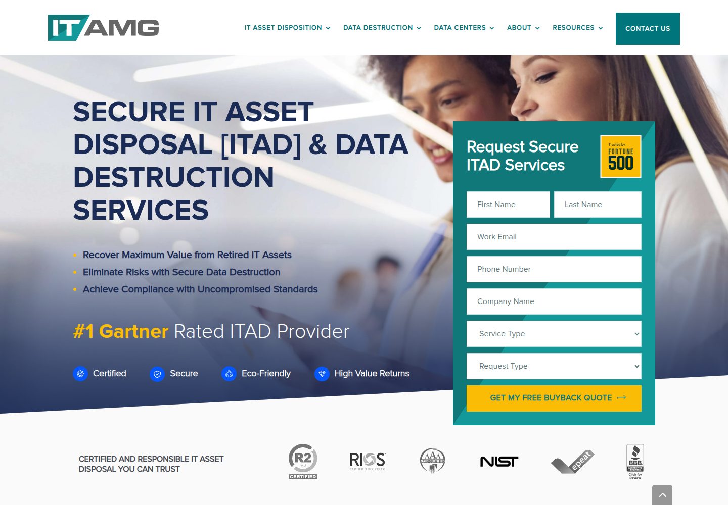 Datatech Labs website screenshot