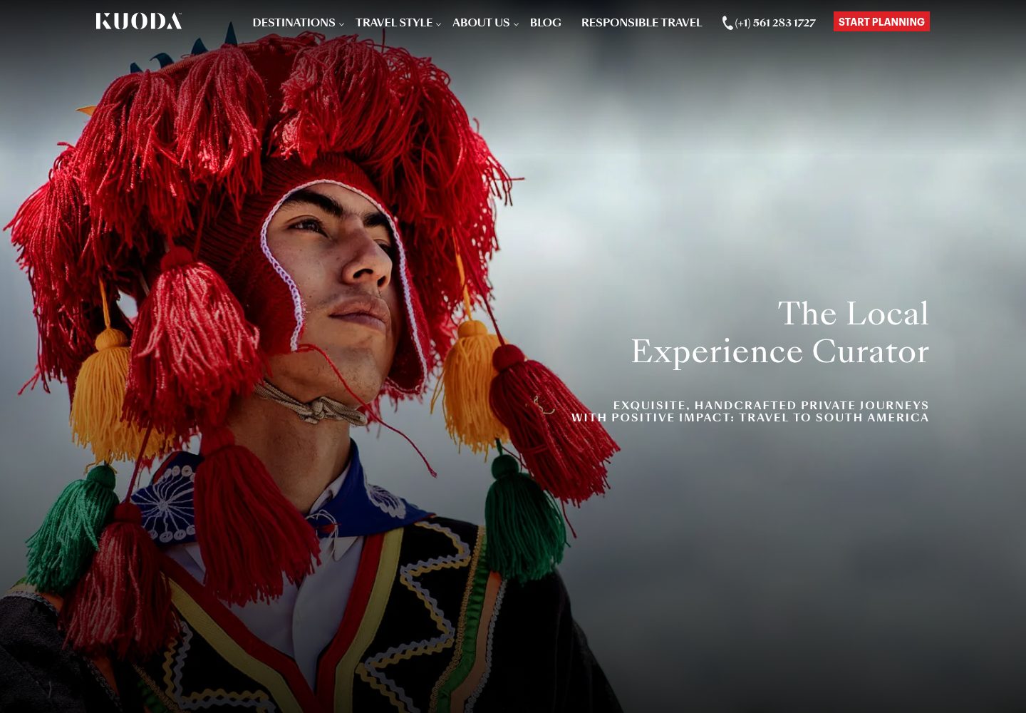 Kuoda Travel website screenshot